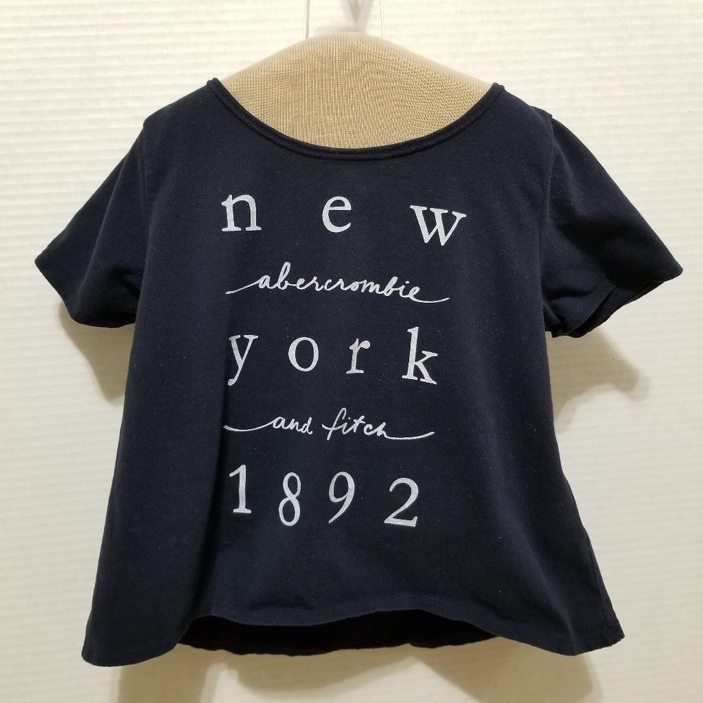 Abercrombie Kids shirt Small 10 New York 1892 graphic slogan logo cotton A&F